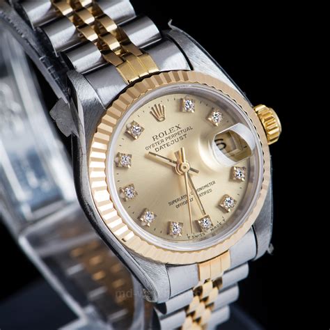 rolex oyster perpetual lady datejust 26 w/ diamond|Rolex lady Datejust 26 price.